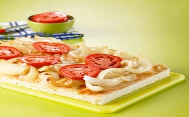 Fugazza de cebolla y tomate